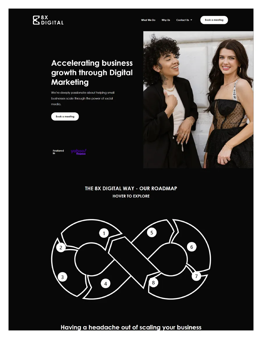 8X Digital — Website design