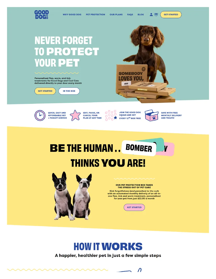 Good Dog Co — Website design